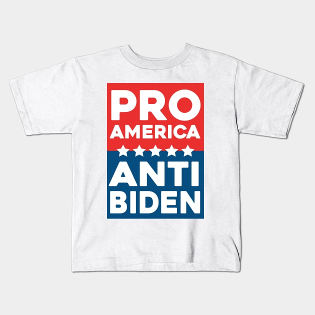 Pro America Anti Biden Kids T-Shirt by Sunoria